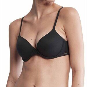 NWT CALVIN KLEIN | Perfectly Fit Lightly Lined Memory Touch Bra black Sz 36C